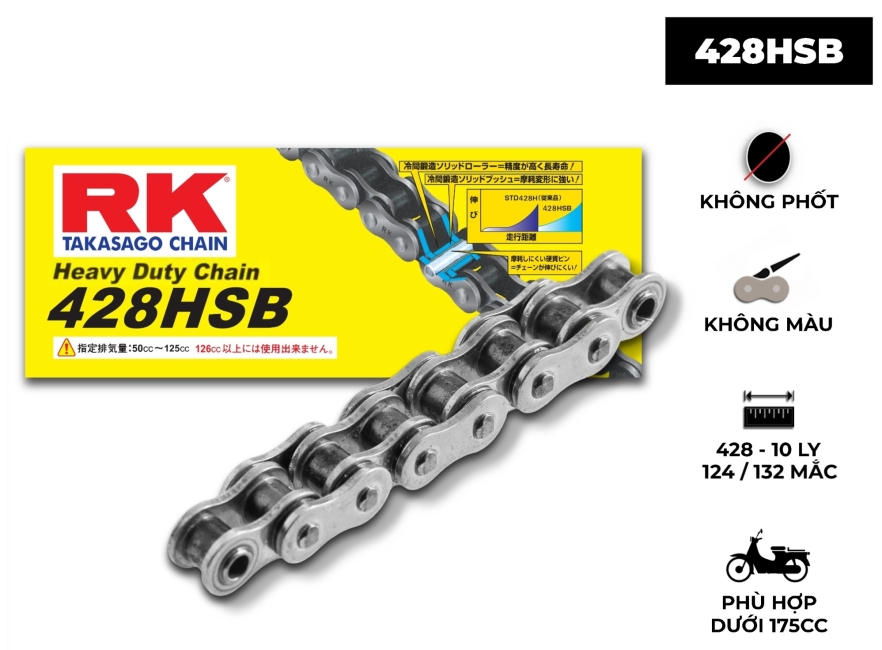 SÊN RK 428 HSBT 132L KHÔNG MÀU