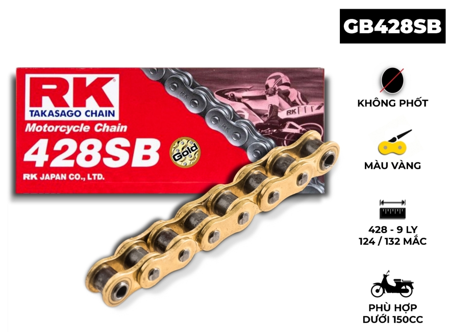 SÊN RK 428SB 132L VÀNG