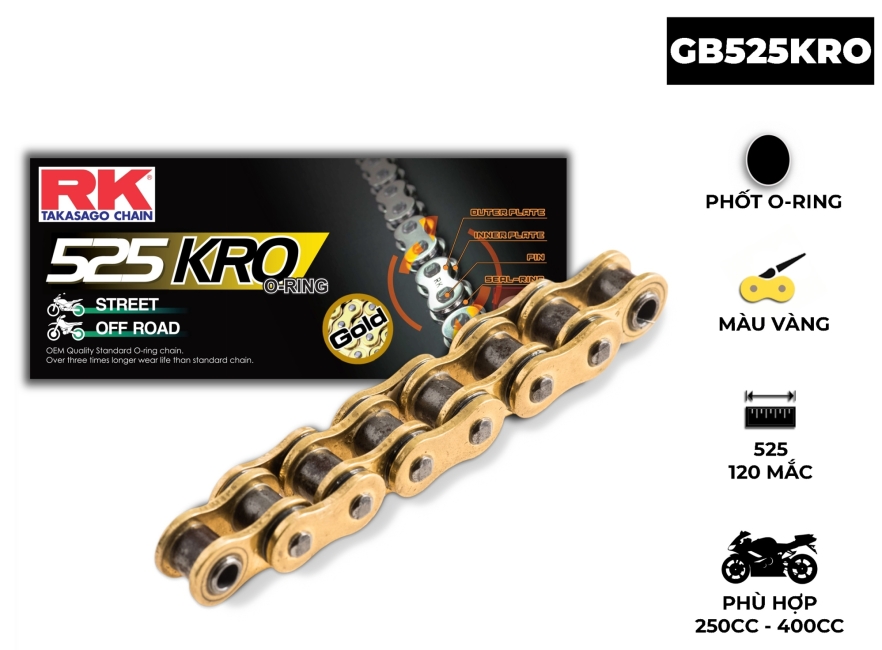 SÊN RK GB525 KRO 120L MÀU VÀNG