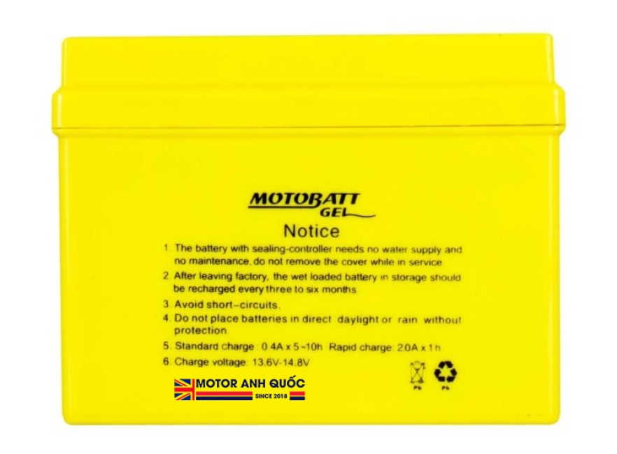 Bình ắc quy GEL Motobatt MTZ5S