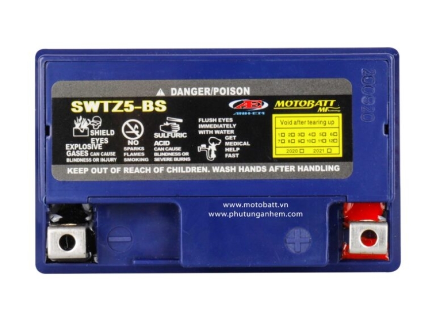 Bình ắc quy Khô Motobatt SWTZ5-BS