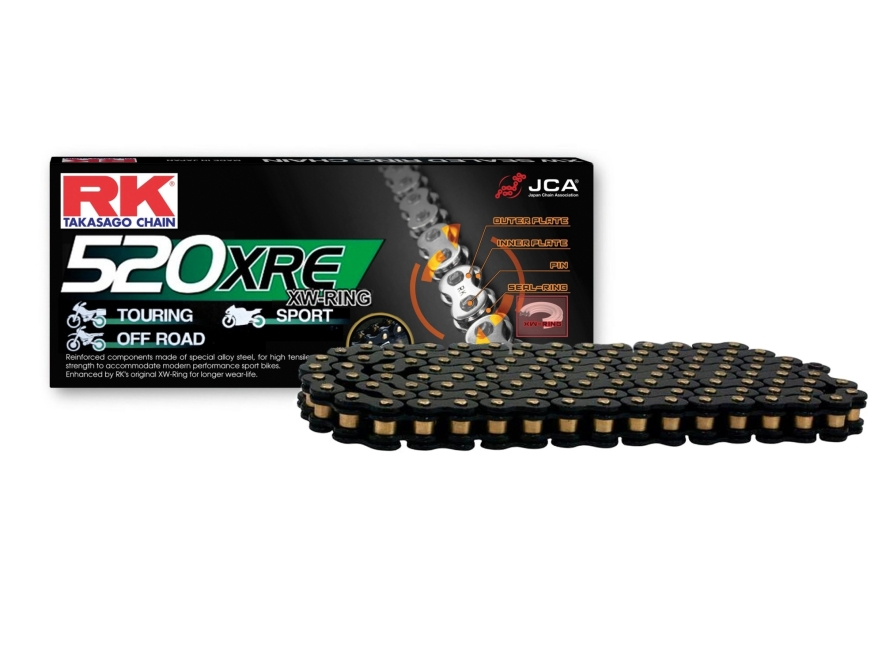 SÊN RK 520 XRE 120L MÀU ĐEN VÀNG