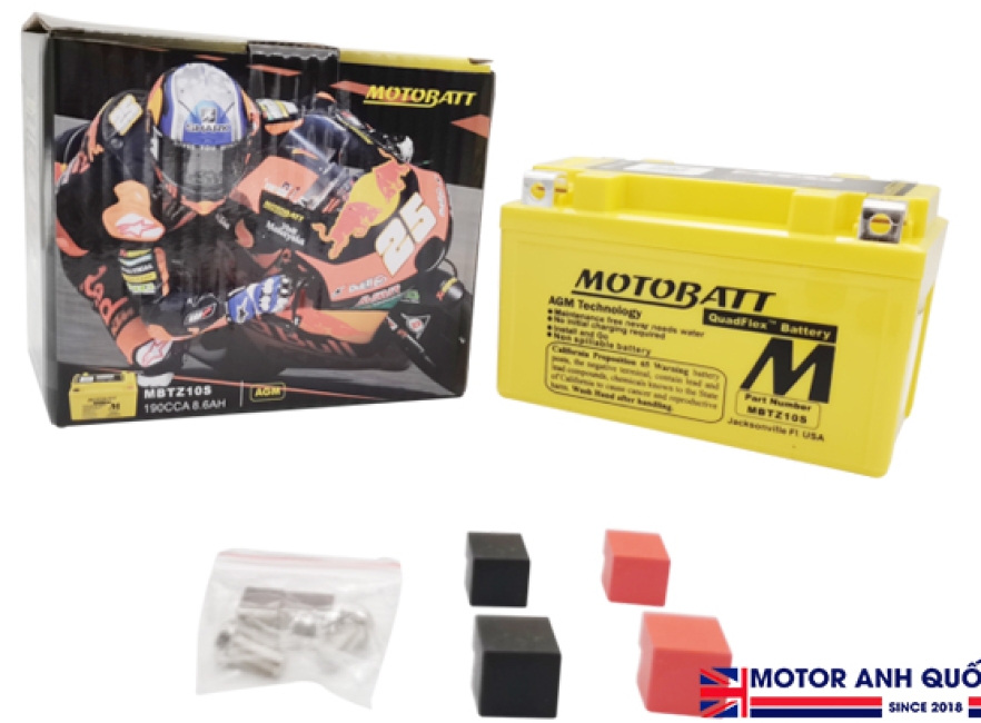 Bình Ắc Quy MotoBatt MBTZ10S 12V 8.6Ah