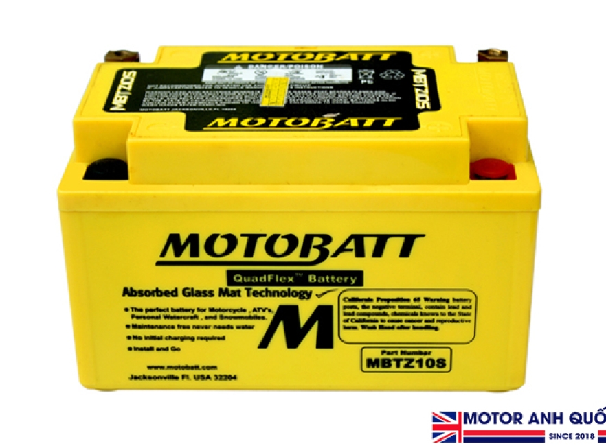 Bình Ắc Quy MotoBatt MBTZ10S 12V 8.6Ah