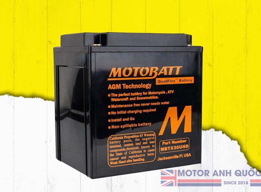 Bình Ắc Quy Motobatt MBTX30UHD 12V 32Ah CCA390
